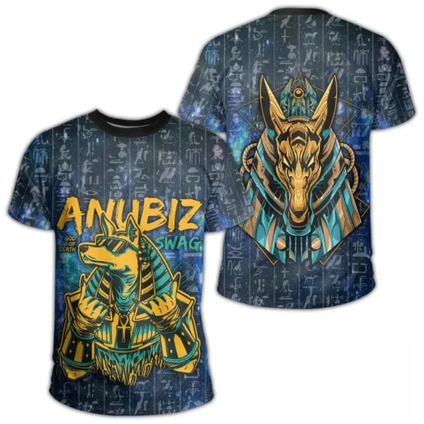 T-shirt tendance avec œil d'Anubis stylisé
