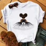T Shirt style africain avec imprimé moderne pour Femme