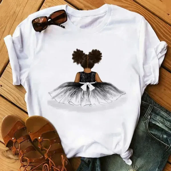 T Shirt style africain avec imprimé moderne pour Femme