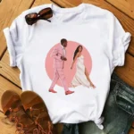 T Shirt femme à thème africain, design artistique