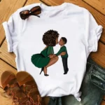 T Shirt africain pour femmes aux couleurs éclatantes