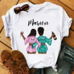T Shirt Femme Africaine à motif coloré - vue 4