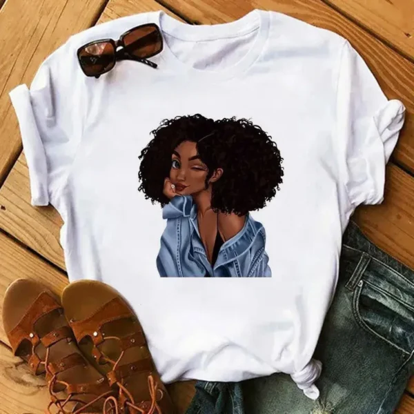 T Shirt femme d'inspiration africaine moderne