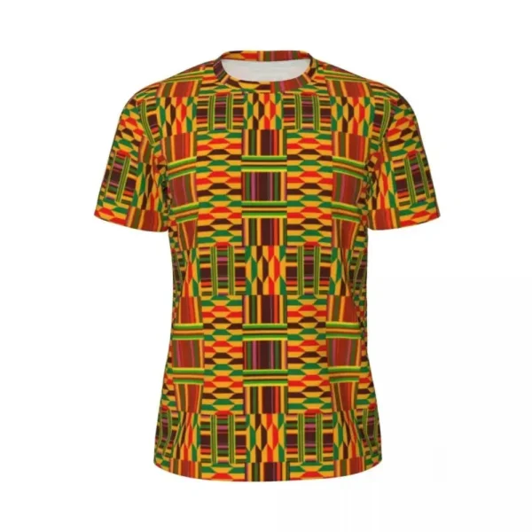t-shirt-motif-kente-1 T-shirt Kente traditionnel