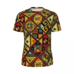T-shirt Kente à porter en été