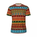 T-shirt africain motif géométrique Kente