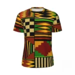T-shirt Kente avec imprimé culturel