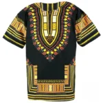 T-shirt pagne avec motifs traditionnels africains