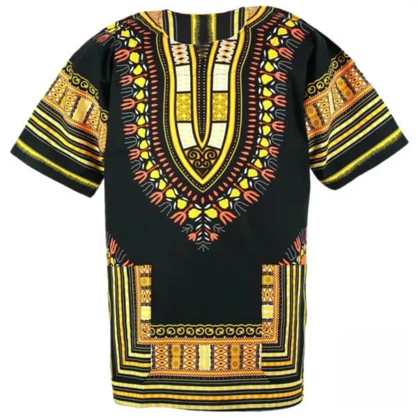 T-shirt pagne avec motifs traditionnels africains