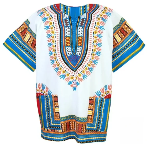 T-shirt africain en coton avec imprime culturel