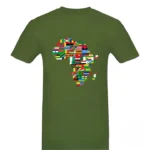 T-shirt stylé sur le thème des pays africains