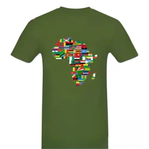 T-shirt stylé sur le thème des pays africains