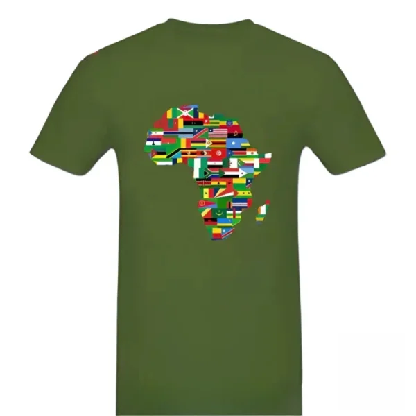 T-shirt stylé sur le thème des pays africains