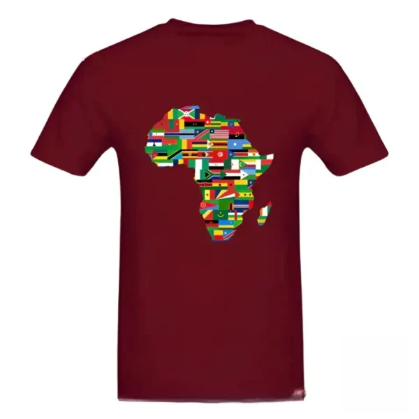 T-shirt hommage à l'Afrique avec motifs traditionnels