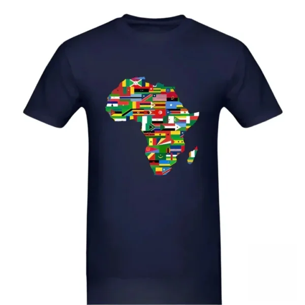 T-shirt en coton inspiré des nations africaines