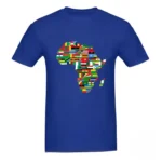 T-shirt avec illustrations des pays africains