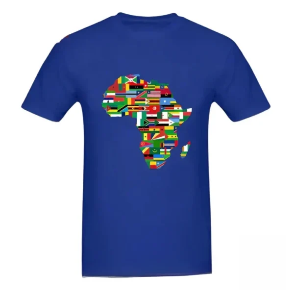 T-shirt avec illustrations des pays africains
