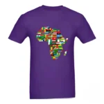 T-shirt aux couleurs vives évoquant l'Afrique