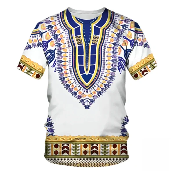 T-shirt africain classique avec des motifs modernes