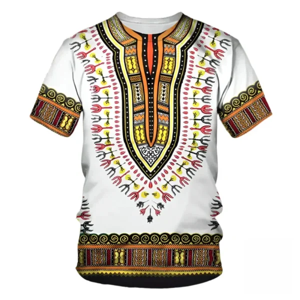 T-shirt avec graphiques inspirés de la culture africaine