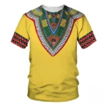 T-shirt au design africain, parfait pour l'été