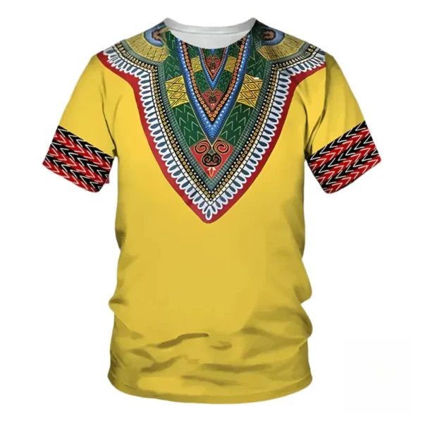 T-shirt au design africain, parfait pour l'été