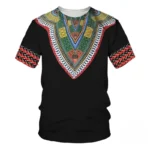 T-shirt avec motifs ethniques africains