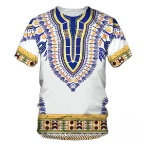 T-shirt Style Africain en tissu léger et agréable
