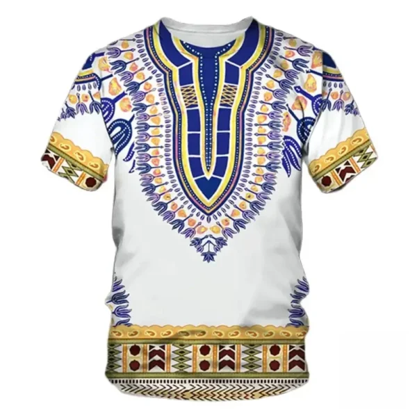 T-shirt Style Africain en tissu léger et agréable