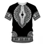 T-shirt Africain en coton avec motifs traditionnels - vue 8