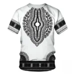 T-shirt Africain en coton avec motifs traditionnels - vue 12