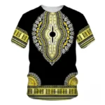 T-shirt imprimé avec design inspiré de l'Afrique