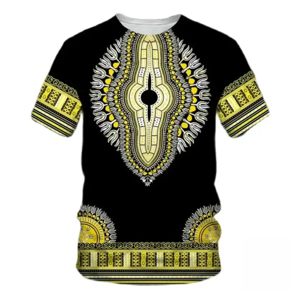 T-shirt imprimé avec design inspiré de l'Afrique