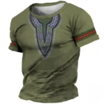 T-Shirt africain avec broderies artisanales