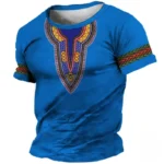 T-Shirt aux motifs ethniques multiples