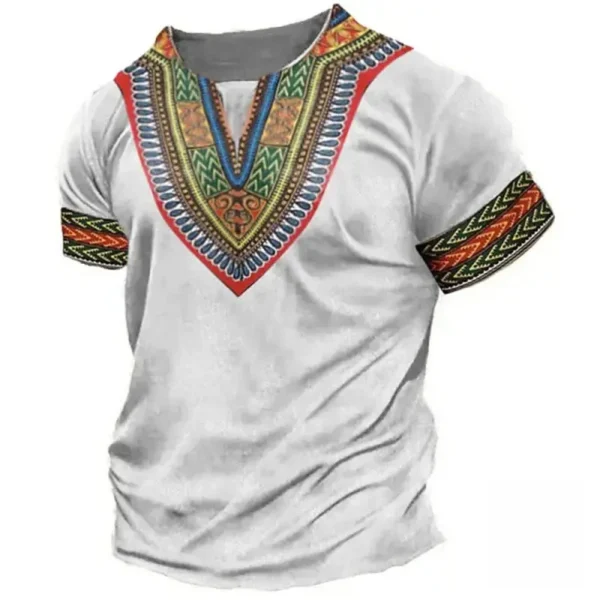 T-Shirt Africain en coton coloré