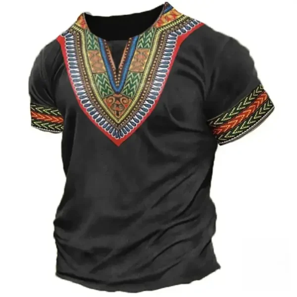 T-Shirt culturel avec silhouettes africaines