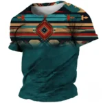 T-Shirt traditionnel aux couleurs chaudes