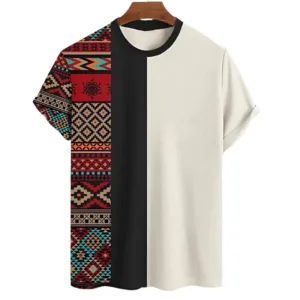 T-shirt tribal africain pour homme