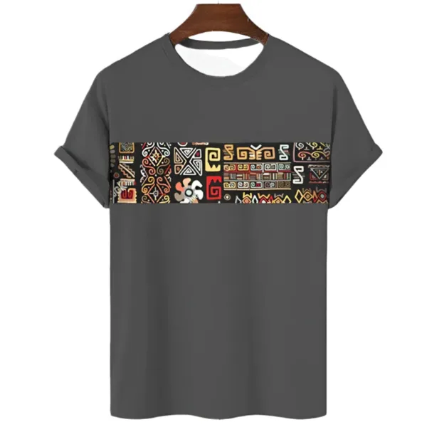 T-shirt homme aux influences culturelles africaines