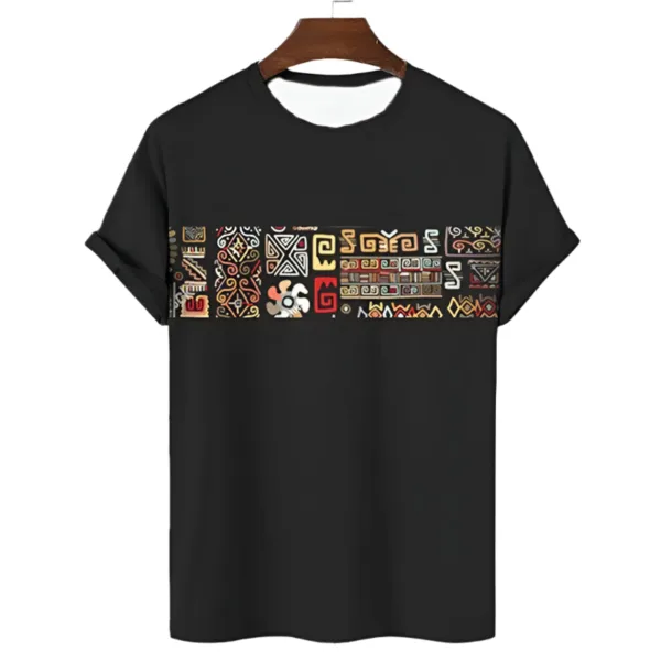 T-shirt homme avec imprimé culturel africain