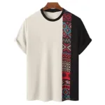T-shirt à motifs africains pour hommes audacieux