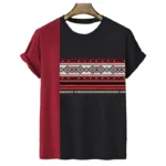 T-shirt style africain avec motifs tribaux