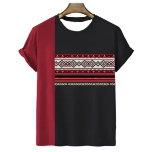T-shirt style africain avec motifs tribaux