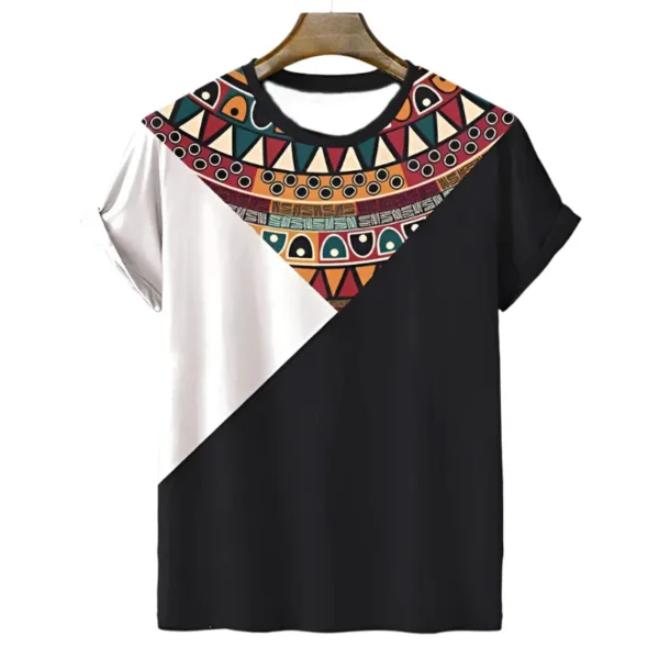 T-shirt homme au design tribal inspiré d'Afrique