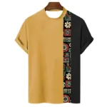 T-shirt africain moderne avec motifs traditionnels