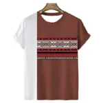 T-shirt homme avec graphique tribal coloré