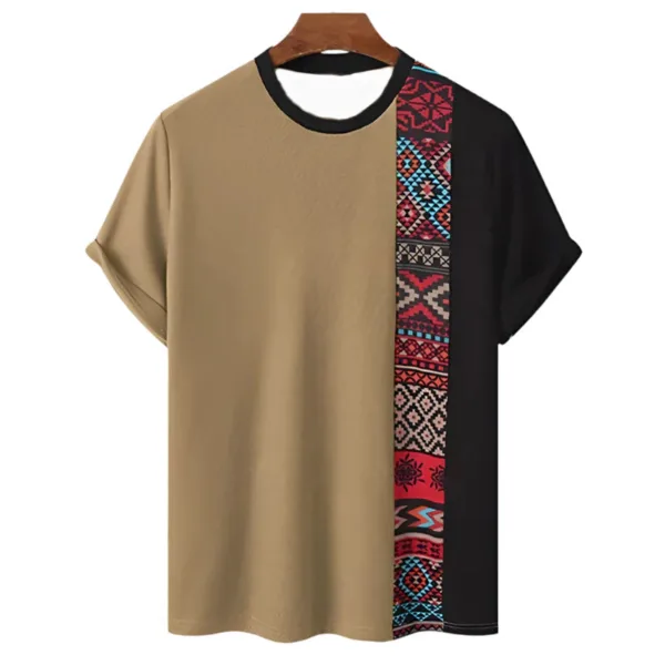 T-shirt avec motifs africains originaux pour homme