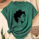 T-Shirt Femme avec design afro pour un style distinctif