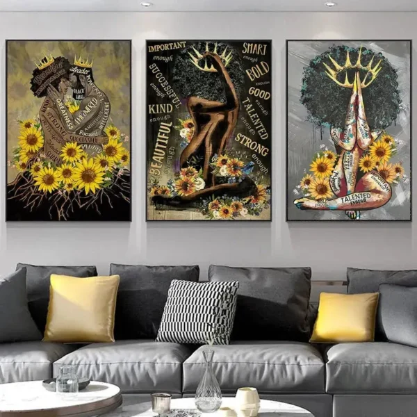 Tableau moderne sur thème africain